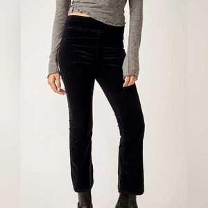 Free People Velvet Crop Flare Pants
